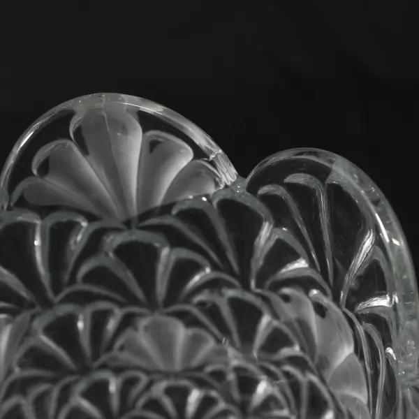 Bohemia Glass Mid 20th Century Czech Hand Cut Crystal Flower Vase 9"