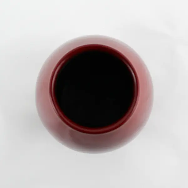 Pier 1  Scheurich Oxblood Red Pottery Vase Made In Germany 7.5"