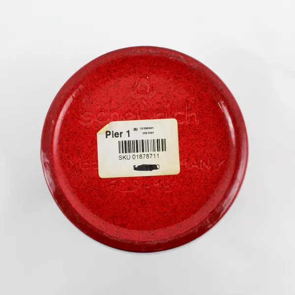 Pier 1  Scheurich Oxblood Red Pottery Vase Made In Germany 7.5"