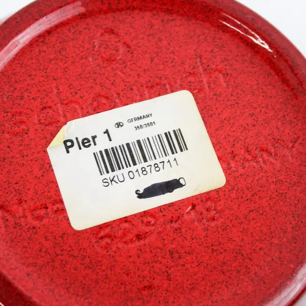 Pier 1  Scheurich Oxblood Red Pottery Vase Made In Germany 7.5"