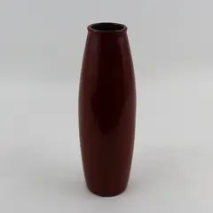 Scheurich Amano Torpedo Vase Oxblood Red Germany 10.75in