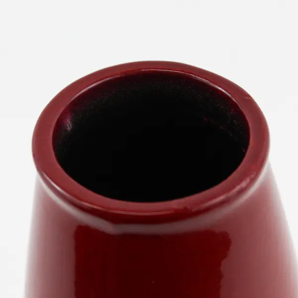 Scheurich Amano Torpedo Vase Oxblood Red Germany 10.75in