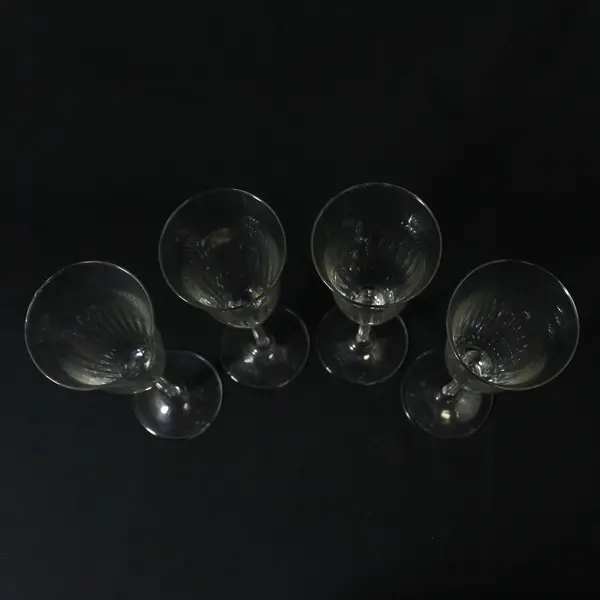 Set Of 4 Royal Leerdam Cecilia champagne Flutes Netherlands 9.5 "