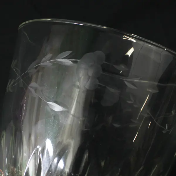 Vintage Princess House Heritage Etched Crystal Ice Bucket