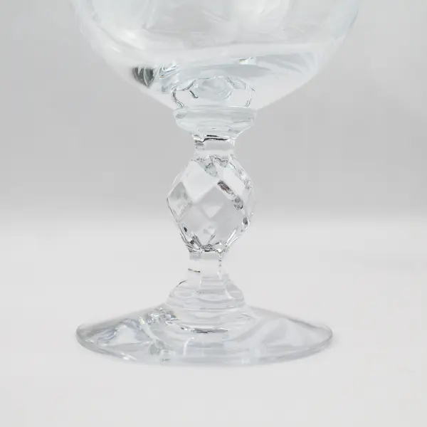Set Of 3 Morgantown Crystal Champagne Tall Sherbet Glasses 7689-1