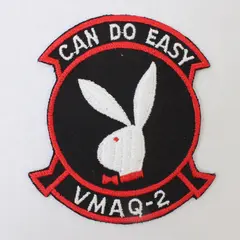 US USMC Marine Electronic Warfare VMAQ-2 Squadron Can Do Easy Patch Crest