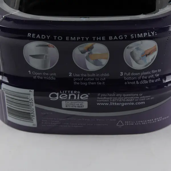 Litter Genie Standard Refill Pack of 2 Cat Litter Disposal Liners