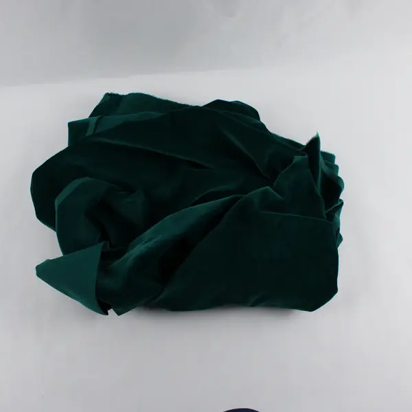Emerald Green Velveteen Fabric 1-3/4 yds x 34"