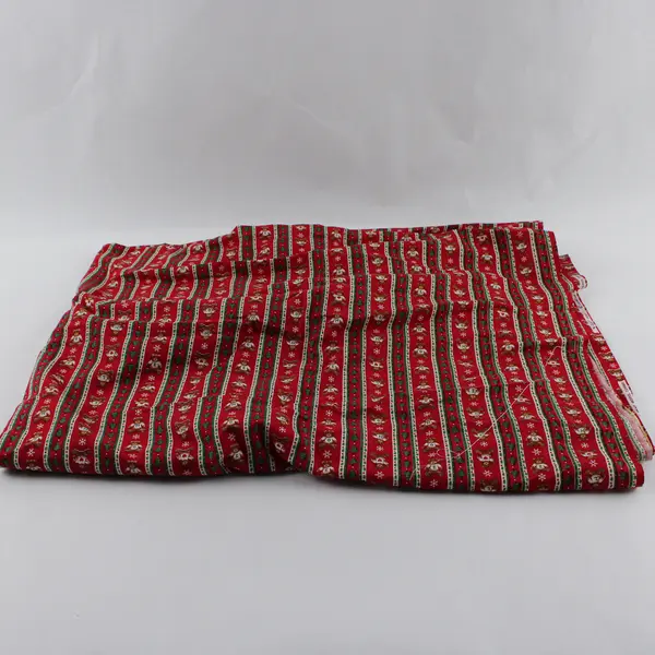 Vintage Cranston Print Works Christmas Teddy Bear Hemmed Fabric 1-2/3 yd x 42"