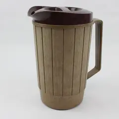 Vintage Rubbermaid Woodbine Faux Wood Grain Pitcher Mid-Century