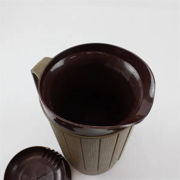 Vintage Rubbermaid Woodbine Faux Wood Grain Pitcher Mid-Century