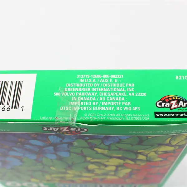 Lot of 2 Cra-Z-Art PuzzleBug 100pc Jigsaw Rainbow Cake & Butterflies #2100