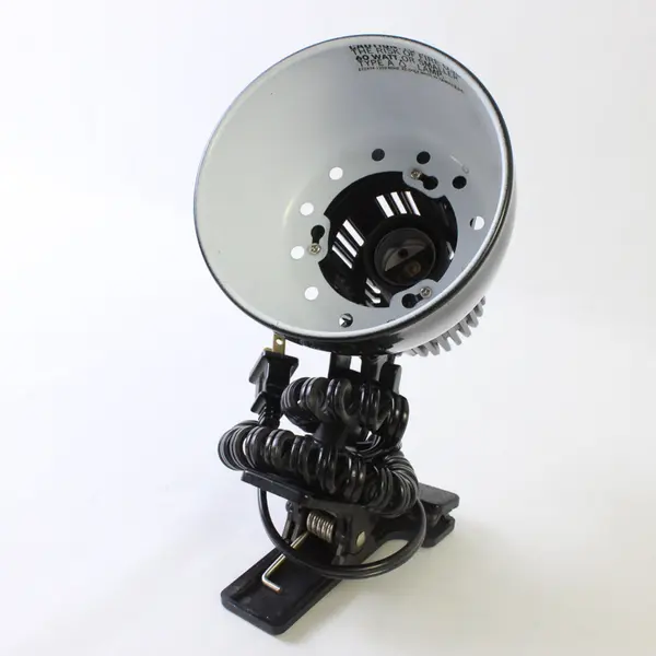 Black Aluminum Clamp Lamp Adjustable Desk/Task Light Clamp Base - Tested