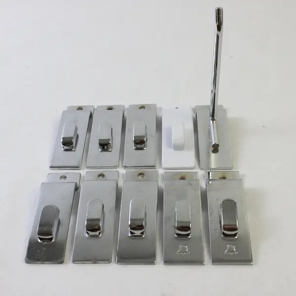 Lot of 10 Slatwall Utility Notch Hook Mount Plates/Adapters Used