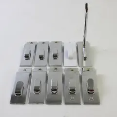 Lot of 10 Slatwall Utility Notch Hook Mount Plates/Adapters Used