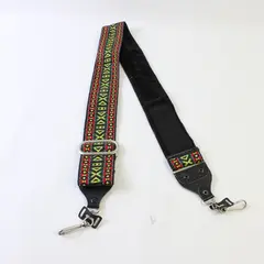 Vintage Woven Camera Strap Green Red Yellow Adjustable Neck Shoulder
