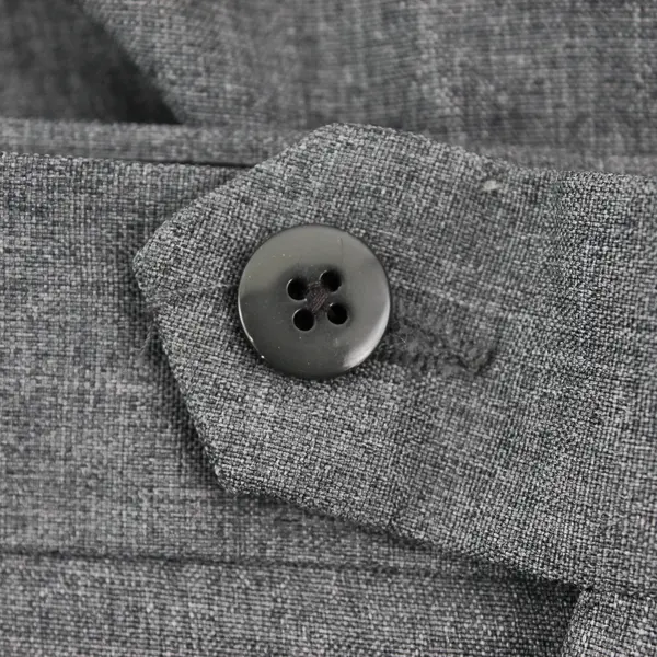 Bocaccio Uomo Gray Pleated Cuffed Suit Pants Men's 38x32