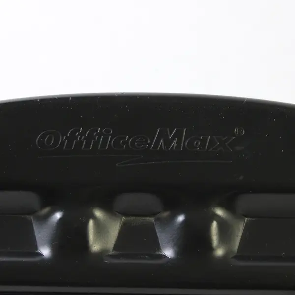 Office Max 3-Hole Punch Black Used Office Paper Punch