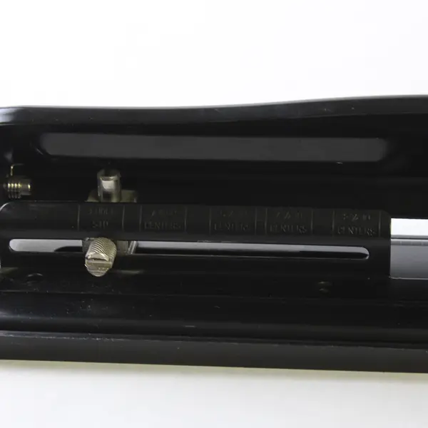Office Max 3-Hole Punch Black Used Office Paper Punch