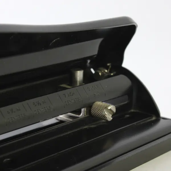 Office Max 3-Hole Punch Black Used Office Paper Punch