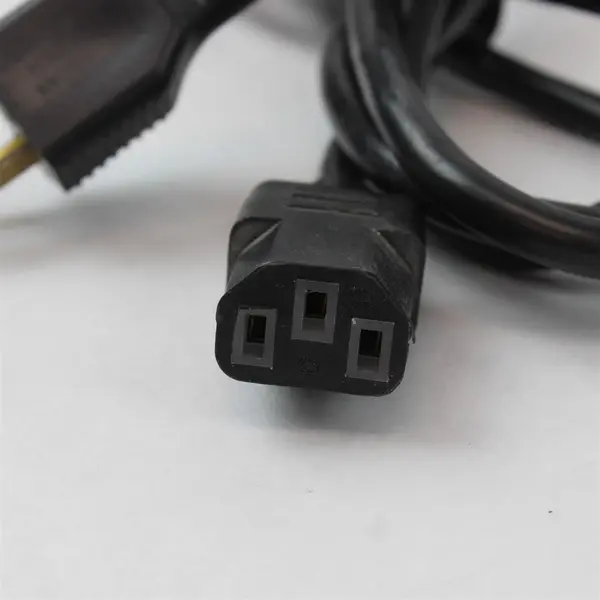 Lot of 2 AC Power Cords NEMA 1-15P to IEC C13 C5 2-Prong