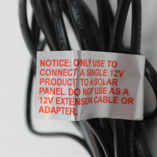 Used 12V DC Power Cable Solar Panel to 12V Product Connector