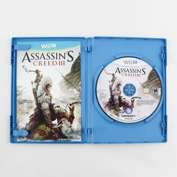 2012  Nintendo Ubisoft Wii U Assassin's Creed III with Manual