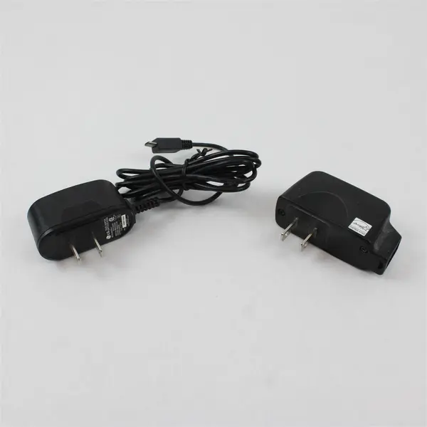Lot of 2 LG Travel Adapters USB Devices STA-U12WS STA-U34WRI Black