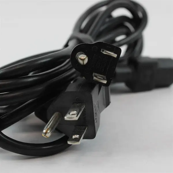 Lot of 2 NEMA 5-15P to IEC C13 Computer Power Cords Used