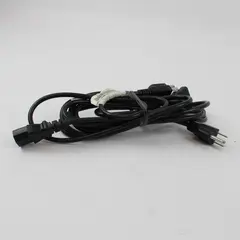 Lot of 2 3-Prong Computer Power Cords AC Cable Replacement