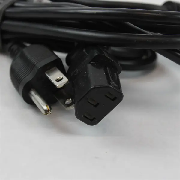 Lot of 2 3-Prong Computer Power Cords AC Cable Replacement