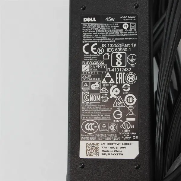 Dell 45W AC/DC Adapter Model No. LA45NM140 19.5V 2.31A