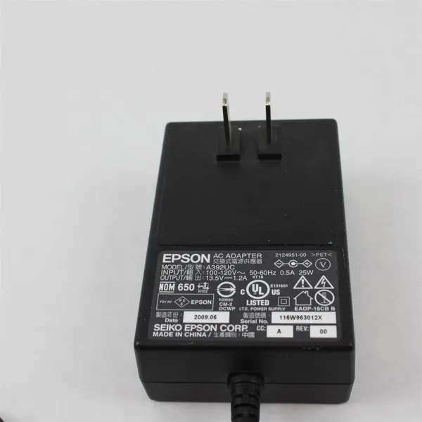 Epson A392UC AC Power Adapter 25W for Perfection Photo Scanners