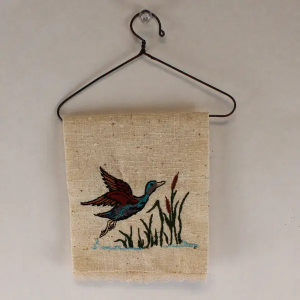 Lot of 3 Handmade Decorative Hangers with Tea Towels Hanging Decor