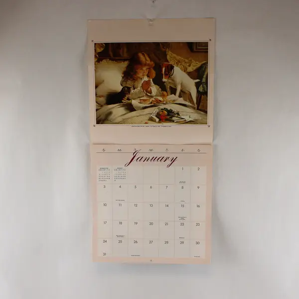 Portal Memory Lane Charles Burton Barber and Frederick Morgan Art Calendar 1993