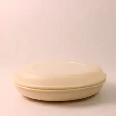 Vintage Tupperware 1708-5 Divided Veggie & Dip Serving Tray with Lid 1709-6 Lid