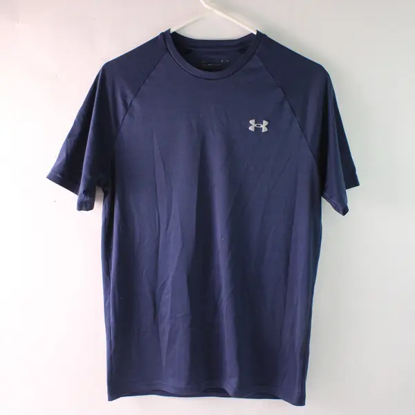 Under Armour Navy Blue Activewear T-Shirt Men's Medium