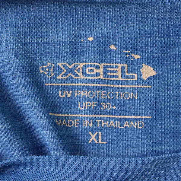 Xcel Blue Short-Sleeved Activewear T-Shirt UPF 30+ Men's XL 