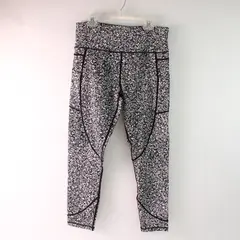 Zyia Black White & Gray Activewear Capri Leggings Women's Size 8-10