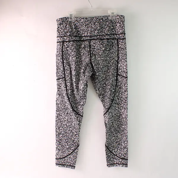 Zyia Black White & Gray Activewear Capri Leggings Women's Size 8-10