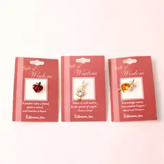2003 VTG Lot of 3 Roman Inc. Teachers' Rhinestone Lapel Pins