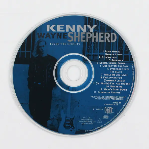 Kenny Wayne Shepherd Ledbetter Heights 1995 CD