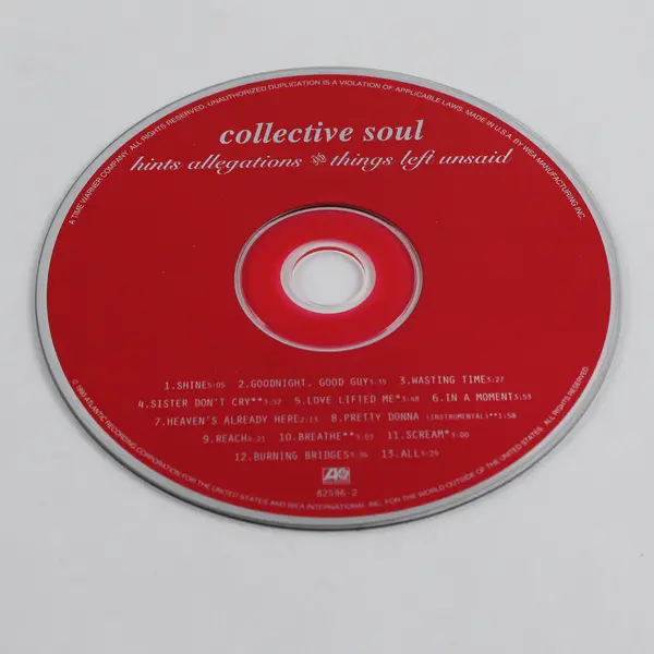 Collective Soul Hints Allegations & Things Left Unsaid Album CD 1993