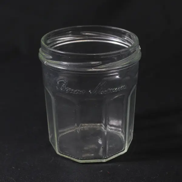 Lot of 4 Bonne Maman Clear 13 Oz. Glass Jam Jars  No Lids