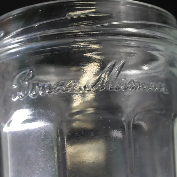 Lot of 4 Bonne Maman Clear 13 Oz. Glass Jam Jars  No Lids