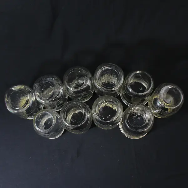 Lot of 10 Kerr Pint Canning Jars Wide And Narrow Mouth W/ Rings No Lids