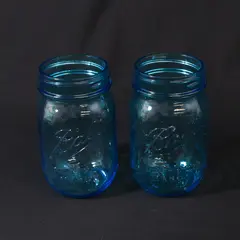  2 Aqua Ball Mason Pint Canning Jars 1913-15 100 Years of American Heritage