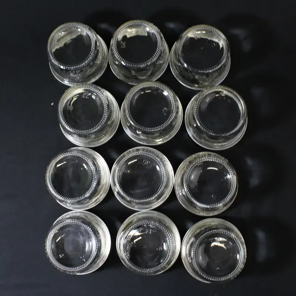 Lot of 12 Kerr Wide Mouth Half Pint Canning Jars W/ Rings No Lids