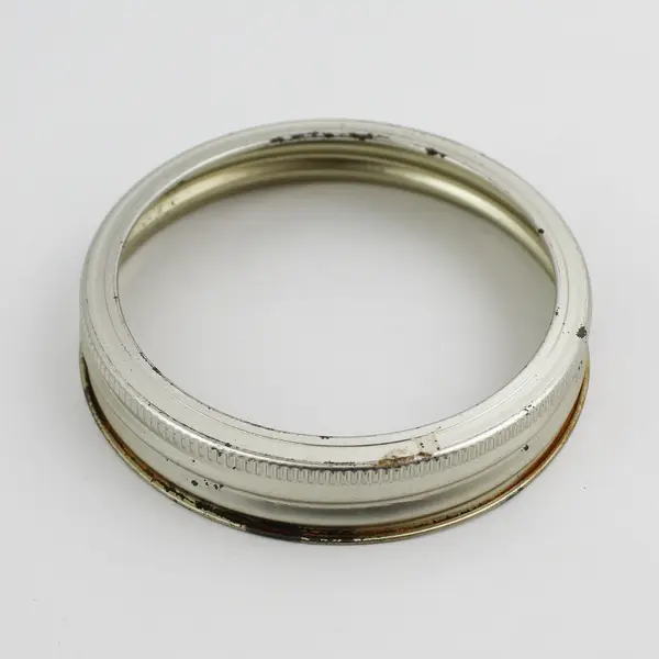 Lot of 34 Used Wide Mouth Canning Jar Rings Gold And Silver