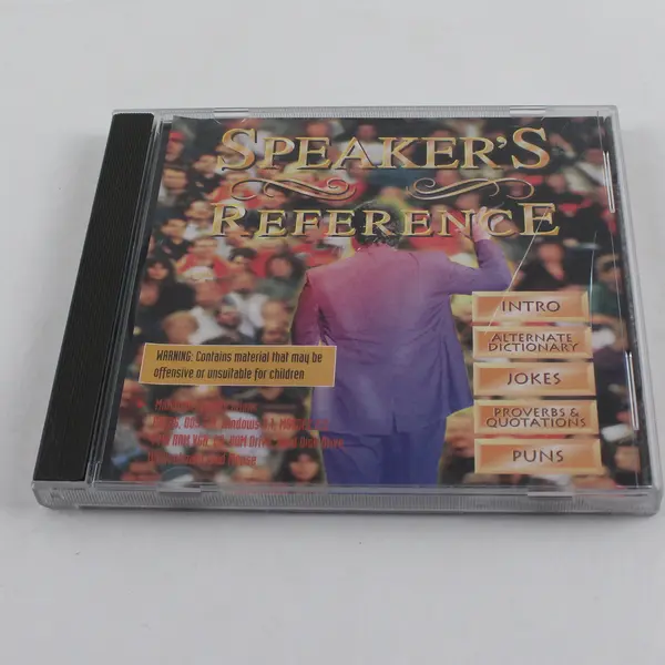 Speaker's Reference Interactive Multimedia Pursuits PC CD-ROM 1994